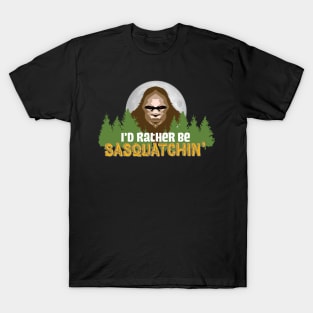 Visit Camp Sasquatch - Camping Moon Bigfoot TDesign SC3 T-Shirt